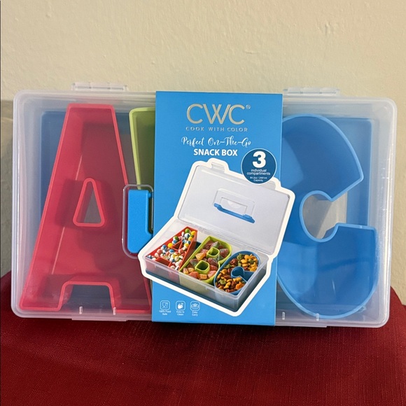 CWC Cook With Color Snack Box - Red, Green, Blue - Picture 1 of 1